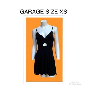 LITTLE BLACK DRESS GARAGE SIZE XS SOLID SWING MINI ADJUSTABLE SPAGHETTI STRAPS